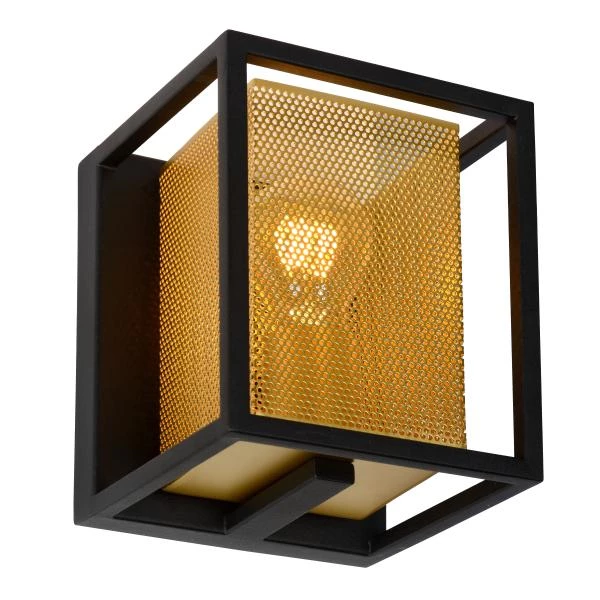 Lucide SANSA - Wall light - 1xE27 - Black - detail 3